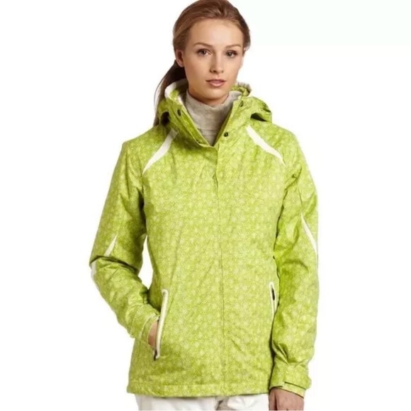 Columbia Women's Bugaboo Interchange 3-in-1 Jacket in Leapfrog & Sea Salt Print - Picture 1 of 16